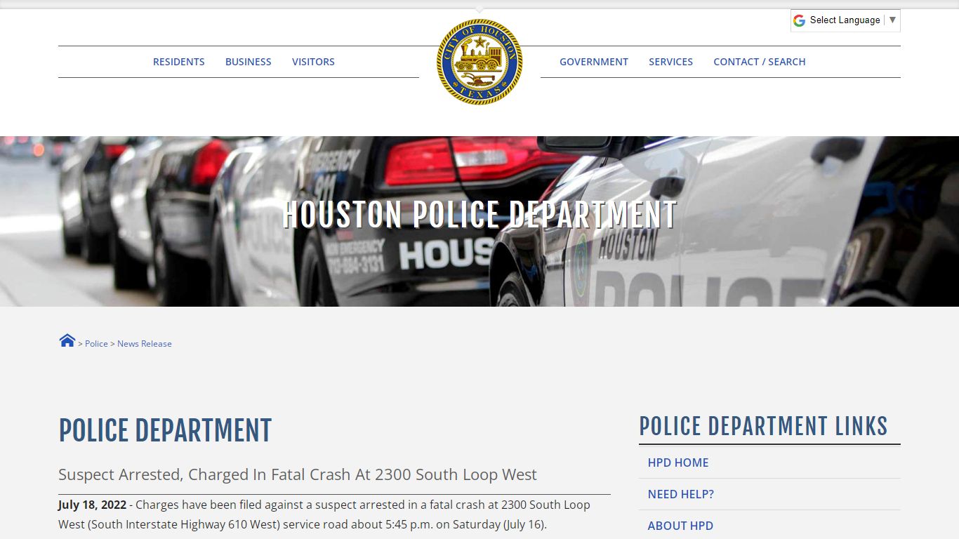 Suspect Arrested, Charged in Fatal Crash at 2300 South Loop West - Houston